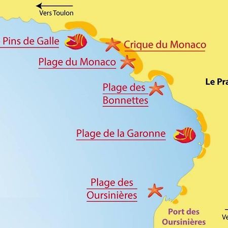 Apartamento Superbe T2 Lumineux 3*** 10 Mn A Pied De La Plage Le Pradet Exterior foto
